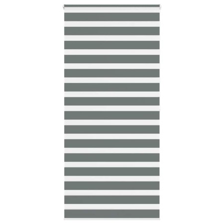 Estor cebra gris oscuro tejido ancho 100,9 cm poliéster de , Persianas y estores - Ref: Foro24-4014158, Precio: 31,75 €, Desc...