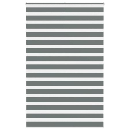 Estor cebra gris oscuro tejido ancho 140,9 cm poliéster de , Persianas y estores - Ref: Foro24-4014166, Precio: 38,39 €, Desc...