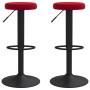 Taburetes de cocina 2 unidades terciopelo rojo tinto de , Taburetes de cocina - Ref: Foro24-333149, Precio: 103,75 €, Descuen...