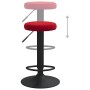 Taburetes de cocina 2 unidades terciopelo rojo tinto de , Taburetes de cocina - Ref: Foro24-333149, Precio: 103,75 €, Descuen...