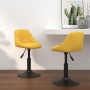 Sillas de comedor giratorias 2 uds terciopelo amarillo mostaza de , Sillas de comedor - Ref: Foro24-335334, Precio: 122,88 €,...