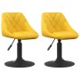 Sillas de comedor giratorias 2 uds terciopelo amarillo mostaza de , Sillas de comedor - Ref: Foro24-335334, Precio: 122,88 €,...