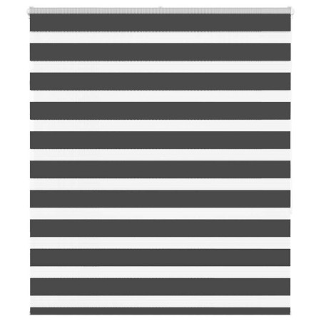 Estor cebra negro 130x150 cm tejido ancho 125,9 cm poliéster de , Persianas y estores - Ref: Foro24-4014241, Precio: 38,99 €,...