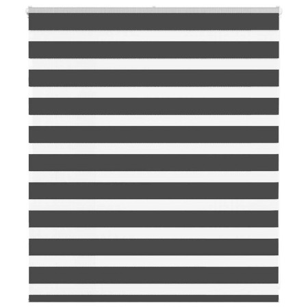 Estor cebra negro 130x100 cm tejido ancho 125,9 cm poliéster de , Persianas y estores - Ref: Foro24-4014215, Precio: 23,53 €,...