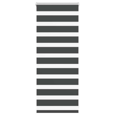 Estor cebra negro 60x100 cm tejido ancho 55,9 cm poliéster de , Persianas y estores - Ref: Foro24-4014201, Precio: 15,78 €, D...
