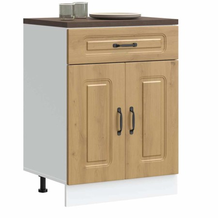 Mueble bajo de cocina Kalmar roble artesanal madera ingeniería de , Armarios de cocina - Ref: Foro24-853496, Precio: 90,42 €,...