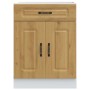 Mueble bajo de cocina Kalmar roble artesanal madera ingeniería de , Armarios de cocina - Ref: Foro24-853496, Precio: 90,42 €,...
