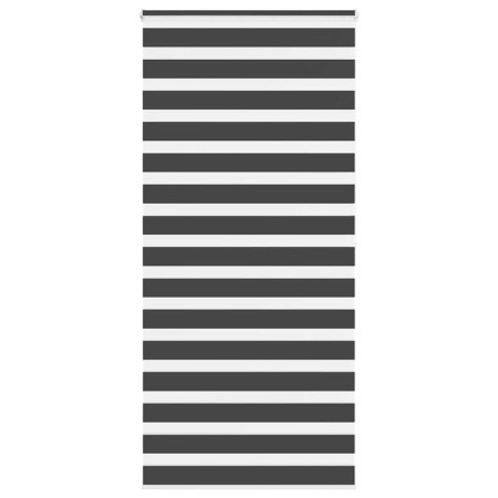 Estor cebra negro 105x200 cm tejido ancho 100,9 cm poliéster de , Persianas y estores - Ref: Foro24-4014262, Precio: 26,44 €,...
