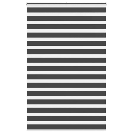 Estor cebra negro 140x230 cm tejido ancho 135,9 cm poliéster de , Persianas y estores - Ref: Foro24-4014295, Precio: 36,07 €,...