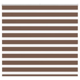 Estor cebra marrón 160x100 cm tejido ancho 155,9 cm poliéster de , Persianas y estores - Ref: Foro24-4014325, Precio: 28,44 €...
