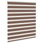 Estor cebra marrón 135x150 cm tejido ancho 130,9 cm poliéster de , Persianas y estores - Ref: Foro24-4014346, Precio: 31,67 €...