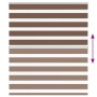 Estor cebra marrón 135x150 cm tejido ancho 130,9 cm poliéster de , Persianas y estores - Ref: Foro24-4014346, Precio: 31,67 €...