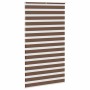 Estor cebra marrón 130x200 cm tejido ancho 125,9 cm poliéster de , Persianas y estores - Ref: Foro24-4014371, Precio: 36,00 €...