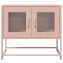 Mueble para TV acero laminado en frío rosa 68x39x60,5 cm de , Muebles TV - Ref: Foro24-853333, Precio: 74,02 €, Descuento: %