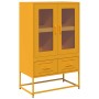 Aparador de acero amarillo mostaza 68x39x111,5 cm de , Aparadores - Ref: Foro24-853365, Precio: 147,85 €, Descuento: %