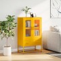 Aparador de acero amarillo mostaza 68x39x111,5 cm de , Aparadores - Ref: Foro24-853365, Precio: 147,85 €, Descuento: %