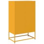 Aparador de acero amarillo mostaza 68x39x111,5 cm de , Aparadores - Ref: Foro24-853365, Precio: 147,85 €, Descuento: %