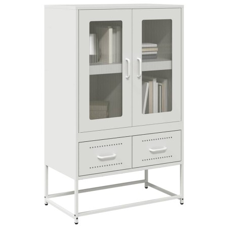 Aparador de acero blanco 68x39x111,5 cm de , Aparadores - Ref: Foro24-853367, Precio: 147,85 €, Descuento: %
