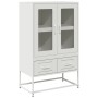 Aparador de acero blanco 68x39x111,5 cm de , Aparadores - Ref: Foro24-853367, Precio: 147,85 €, Descuento: %