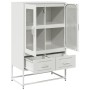 Aparador de acero blanco 68x39x111,5 cm de , Aparadores - Ref: Foro24-853367, Precio: 147,85 €, Descuento: %