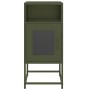 Mesita de noche de acero laminado verde oliva 36x39x78 cm de , Aparadores - Ref: Foro24-853414, Precio: 61,66 €, Descuento: %