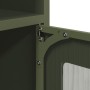 Mesita de noche de acero laminado verde oliva 36x39x78 cm de , Aparadores - Ref: Foro24-853414, Precio: 61,66 €, Descuento: %