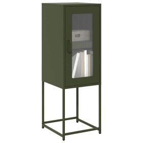 Aparador de acero laminado en frío verde oliva 36x39x107 cm de , Aparadores - Ref: Foro24-853402, Precio: 71,18 €, Descuento: %