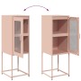 Aparador de acero laminado en frío rosa 36x39x107 cm de , Aparadores - Ref: Foro24-853399, Precio: 71,18 €, Descuento: %