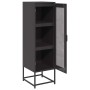 Aparador de acero laminado en frío negro 36x39x123 cm de , Aparadores - Ref: Foro24-853392, Precio: 91,23 €, Descuento: %