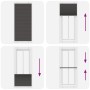 Estor Plisado negro 85x200 cm Tela Ancho 84,4 cm Poliéster de , Persianas y estores - Ref: Foro24-4015157, Precio: 24,96 €, D...
