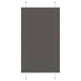 Estor Plisado negro 80x100 cm Tela Ancho 79,4 cm Poliéster de , Persianas y estores - Ref: Foro24-4015122, Precio: 27,04 €, D...