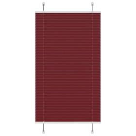 Estor Plisado rojo burdeos 80x100 cm Tela Ancho 79,4 cm de , Persianas y estores - Ref: Foro24-4015224, Precio: 16,48 €, Desc...