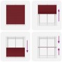Estor Plisado rojo burdeos 120x100 cm Tela Ancho 119,4 cm de , Persianas y estores - Ref: Foro24-4015232, Precio: 20,44 €, De...