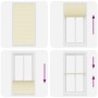 Estor Plisado crema 105x200 cm Tela Ancho 104,4 cm Poliéster de , Persianas y estores - Ref: Foro24-4015314, Precio: 22,13 €,...