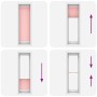 Estor Plisado rosa 65x200 cm Tela Ancho 64,4 cm Poliéster de , Persianas y estores - Ref: Foro24-4015459, Precio: 20,90 €, De...