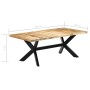 Mesa de comedor de madera maciza de mango 200x100x75 cm en Mesas de comedor | Comprar online en Foru.es