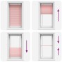 Estor Plisado rosa 75x150 cm Tela Ancho 74,4 cm Poliéster de , Persianas y estores - Ref: Foro24-4015444, Precio: 22,45 €, De...