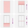 Estor Plisado rosa 105x200 cm Tela Ancho 104,4 cm Poliéster de , Persianas y estores - Ref: Foro24-4015467, Precio: 27,23 €, ...
