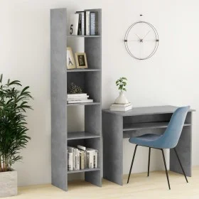 Plywood gray concrete wooden shelf 40x35x180 cm by vidaXL, Bookcases and shelves - Ref: Foro24-803402, Price: 58,88 €, Discou...