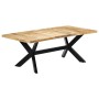 Mesa de comedor de madera maciza de mango 200x100x75 cm en Mesas de comedor | Comprar online en Foru.es