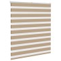 Estor cebra marrón arena tejido ancho 115,9 cm poliéster de , Persianas y estores - Ref: Foro24-4014551, Precio: 29,80 €, Des...