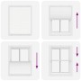 Estor Plisado blanco 105x100 cm Tela Ancho 104,4 cm Poliéster de , Persianas y estores - Ref: Foro24-4015484, Precio: 18,76 €...