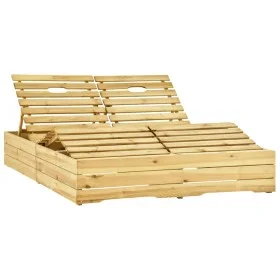 Tumbona doble de madera de pino impregnada verde de vidaXL, Tumbonas - Ref: Foro24-315405, Precio: 202,54 €, Descuento: %