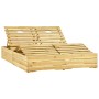 Tumbona doble de madera de pino impregnada verde de vidaXL, Tumbonas - Ref: Foro24-315405, Precio: 199,48 €, Descuento: %