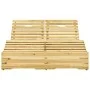 Double pine wood sun lounger treated with green impregnation. by vidaXL, Loungers - Ref: Foro24-315405, Price: 202,54 €, Disc...