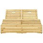 Tumbona doble de madera de pino impregnada verde de vidaXL, Tumbonas - Ref: Foro24-315405, Precio: 199,48 €, Descuento: %