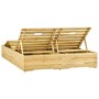 Tumbona doble de madera de pino impregnada verde de vidaXL, Tumbonas - Ref: Foro24-315405, Precio: 199,48 €, Descuento: %