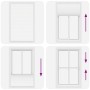 Estor Plisado blanco 115x200 cm Tela Ancho 114,4 cm Poliéster de , Persianas y estores - Ref: Foro24-4015520, Precio: 28,19 €...
