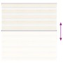 Estor cebra beige mármol tejido ancho 140,9 cm poliéster de , Persianas y estores - Ref: Foro24-4014634, Precio: 22,97 €, Des...