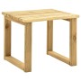Tumbona de jardín con mesa de madera de pino impregnada de vidaXL, Tumbonas - Ref: Foro24-315395, Precio: 98,80 €, Descuento: %
